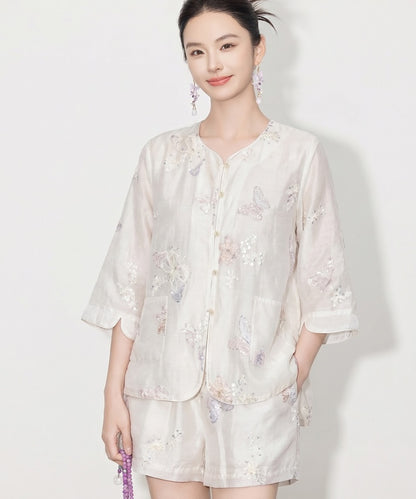 Ensemble cheongsam Serena Pearl