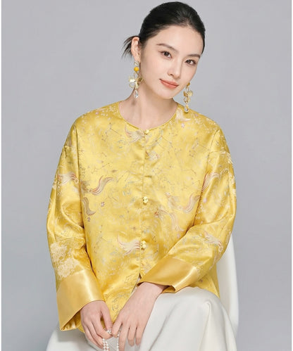Blush Satin Cheongsam Jacket Top
