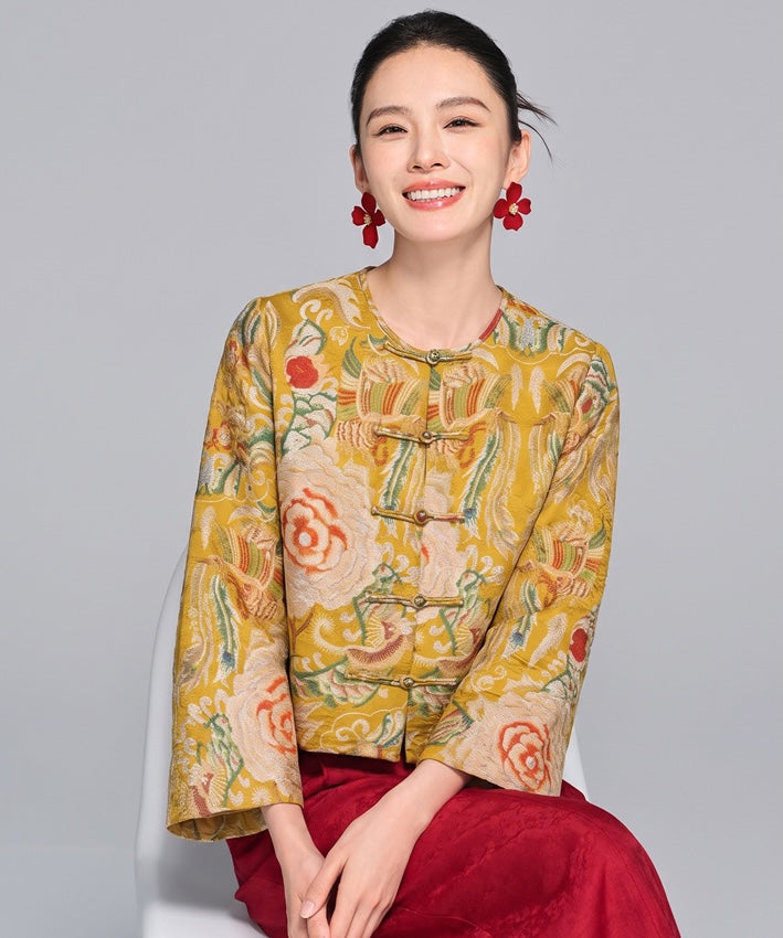 Giacca cheongsam Imperial Plum