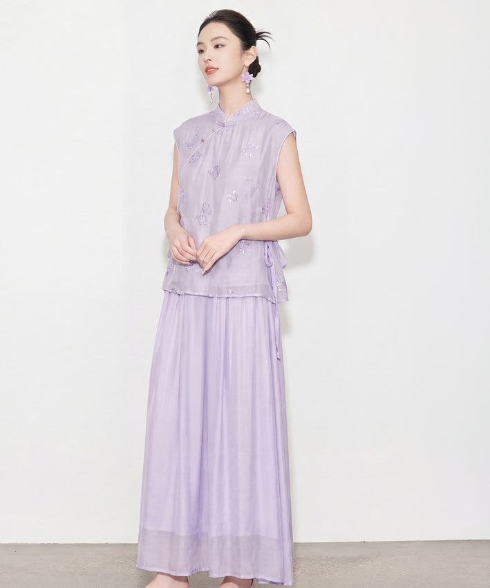 Rayna Cheongsam Top & Skirt Set