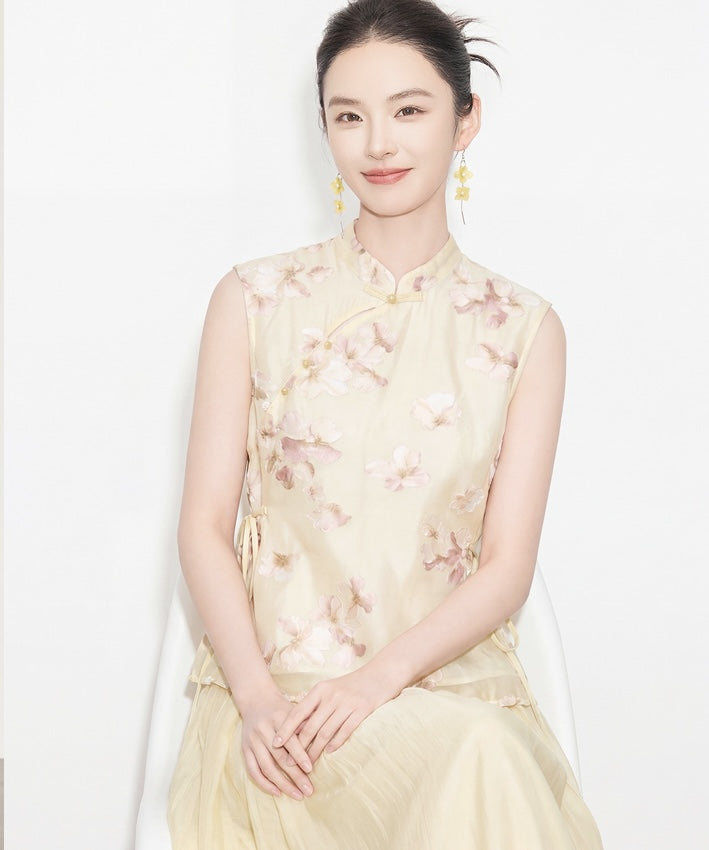 Elysian Bloom Top & Skirt Set