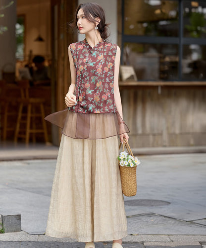 Cordelia Cheongsam Top & Pants Set