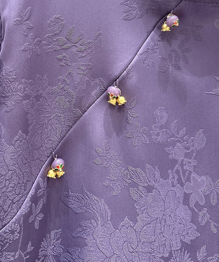 Lavender Bloom Jacquard Top