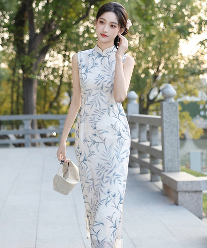 Blue Porcelain Whisper Cheongsam
