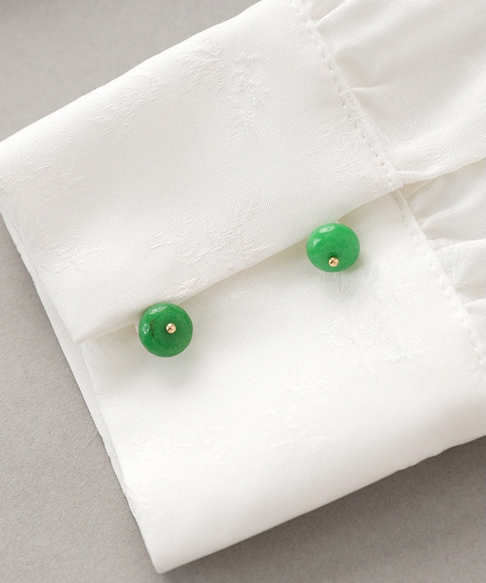 Bamboo Leaf Jacquard Cheongsam Shirt