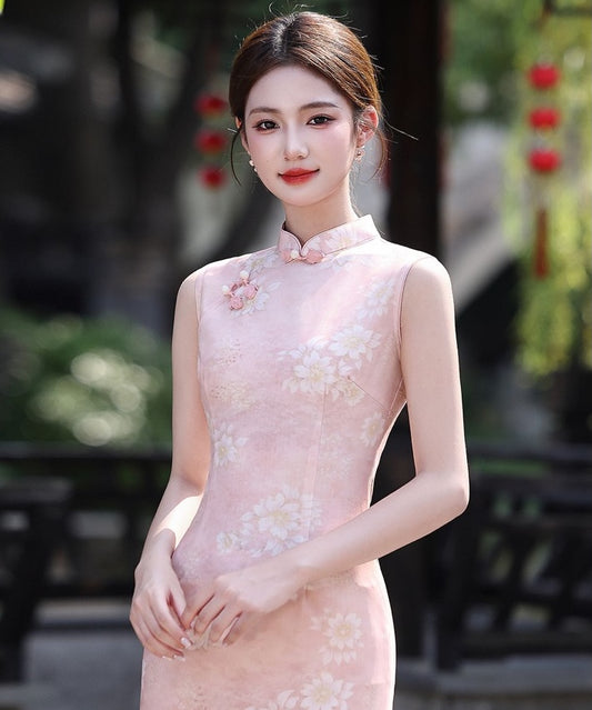 Peach Dolly Cheongsam