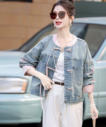 Missy Lovin Oriental Denim Jacket