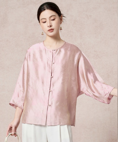 Pink Opaline Silk Top