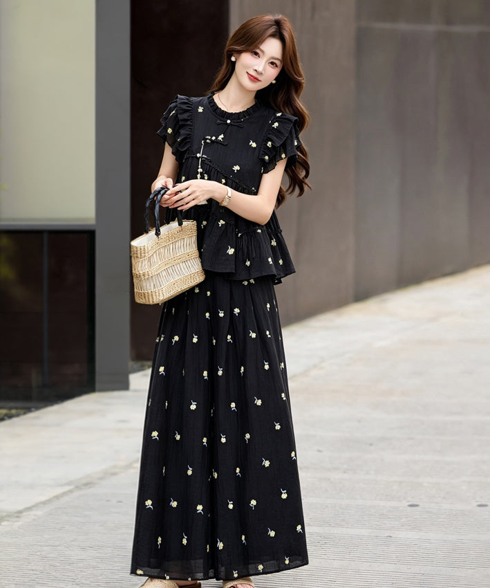 Maribel Cheongsam Top & Pants Set