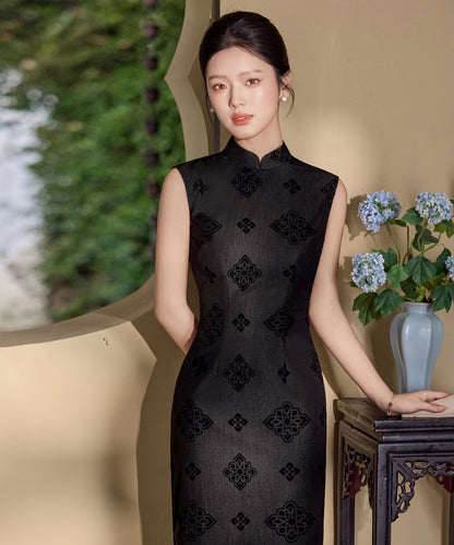 Yifei  Black Cheongsam
