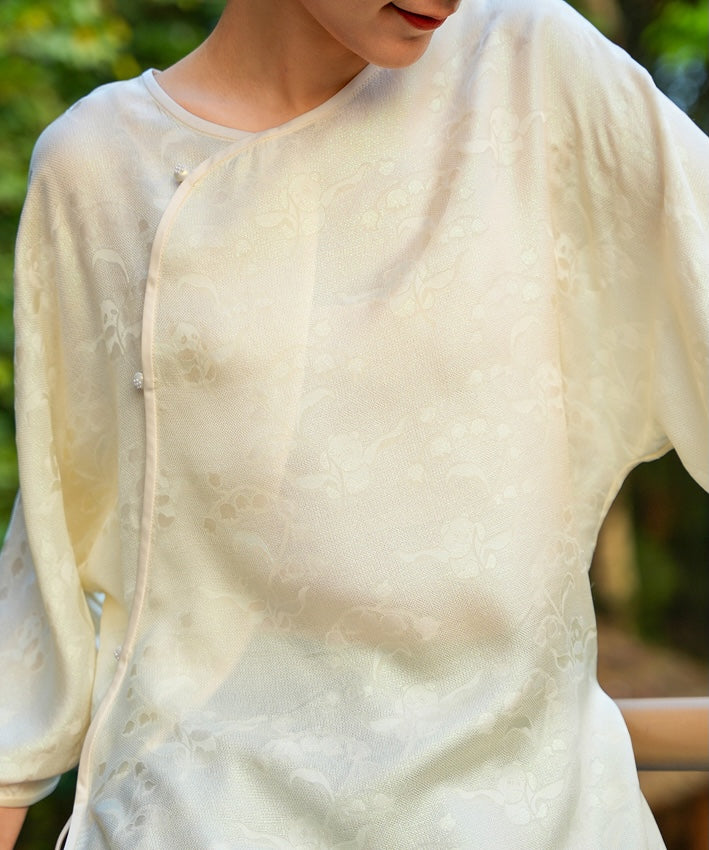 Ivory Breeze Modern Oriental Top