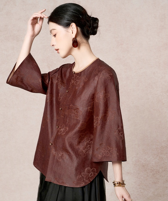 Mulberry Bloom Silk Top