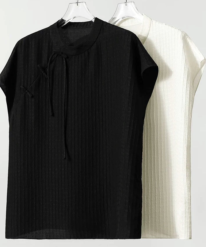Ivory Whisper Silk Oriental Top