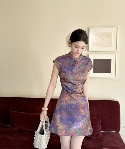 Rain Dew Short Cheongsam Dress