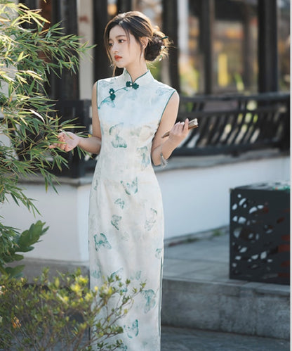 Evia Sleeveless Maxi Cheongsam