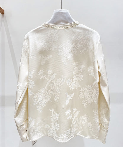 Jade Garden Silk Cheongsam Blouse Top