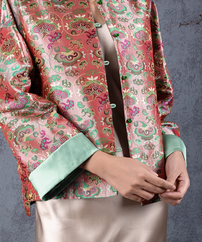 Empress Coral Silk Jacket