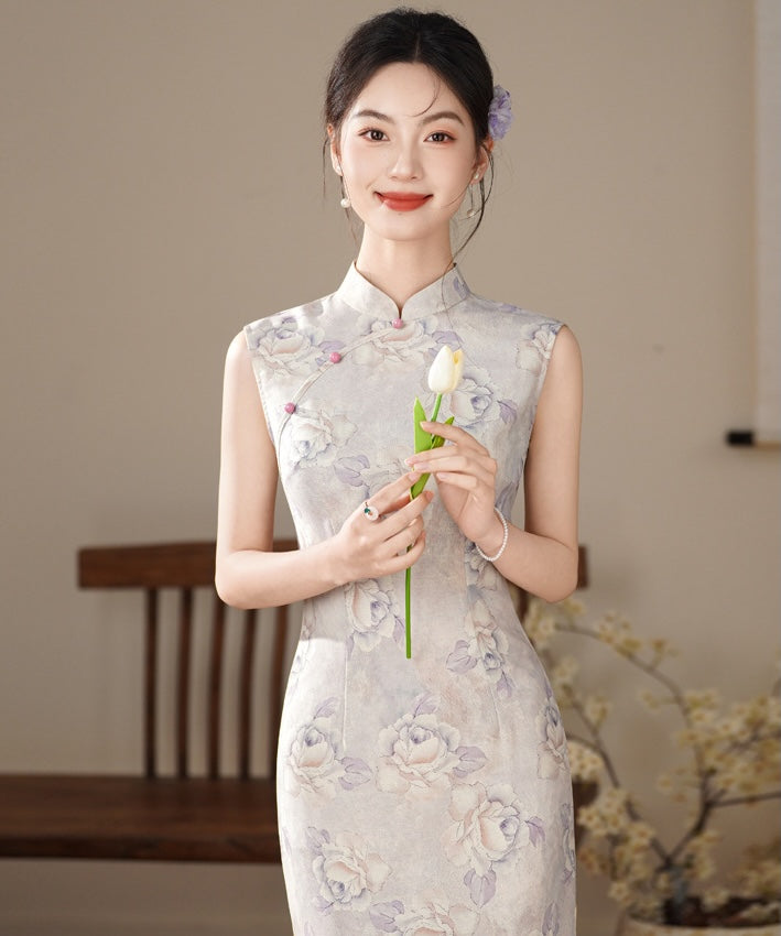 Lavender Rose Cheongsam