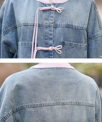 Missy Lovin Oriental Denim Jacket