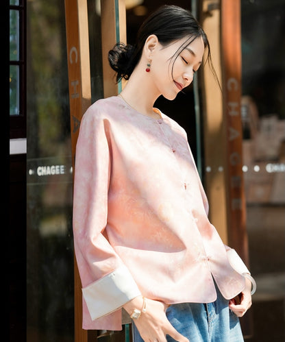 Blush Veil Cheongsam Top Jacket