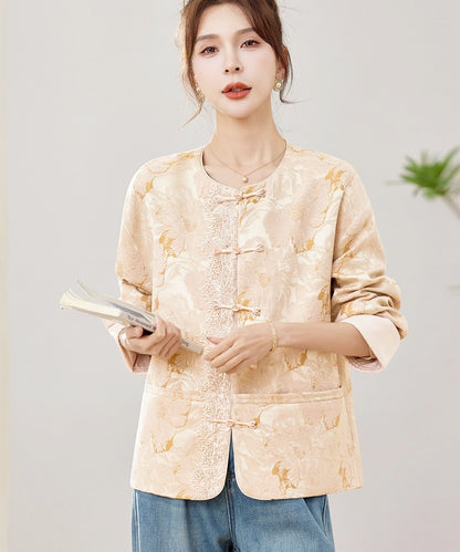 Veste Cheongsam Floraison Douce