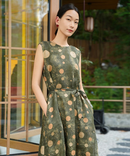 Olive Dusk Polka Dress