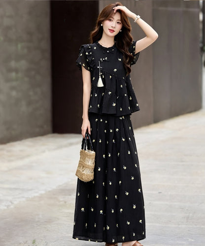 Maribel Cheongsam Top & Pants Set
