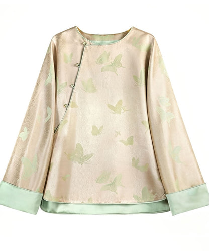Butterfly Sage Silk Blend Blouse