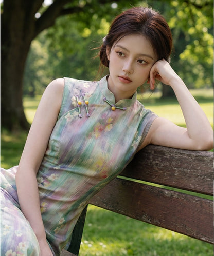 Cheongsam rose bébé Misty