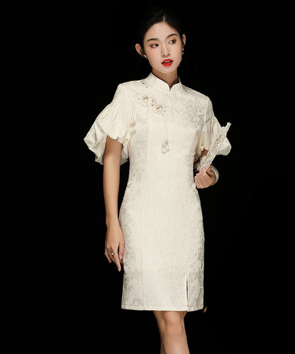 Manli's Party White Cheongsam