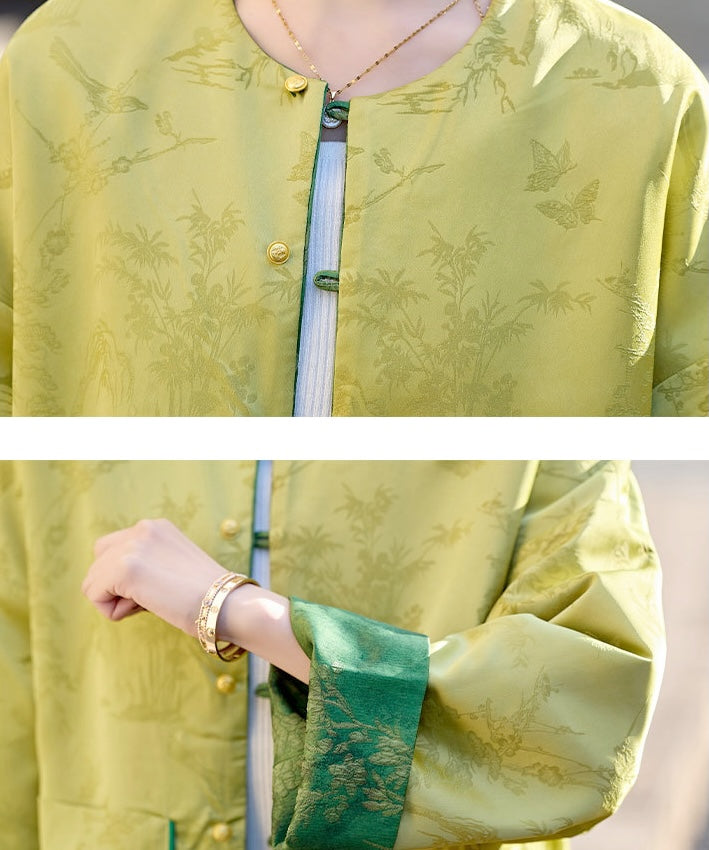 Verdant Charm Cheongsam Jacket
