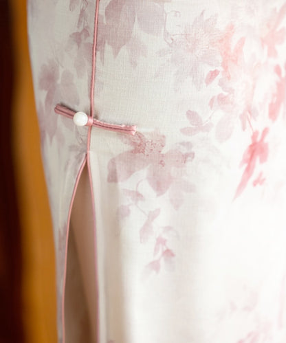 Pearl and Pink Blossom Cheongsam