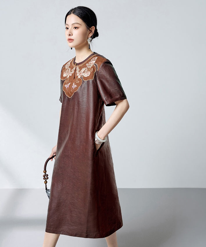 Courtyard Echo Oriental Silk Dress