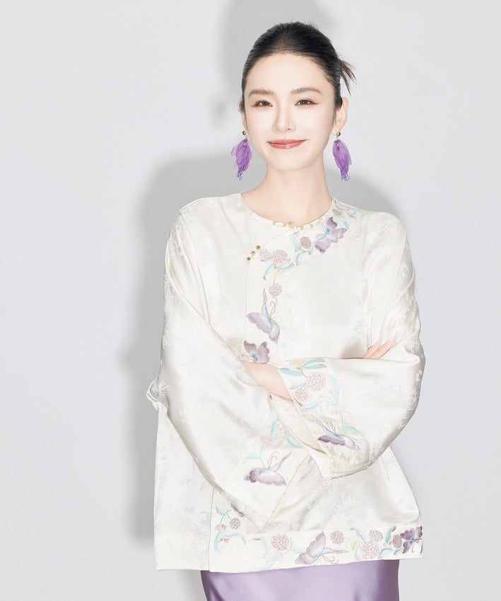 Orchid Veil Silky Top