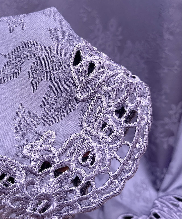 Lavender Bloom Jacquard Top