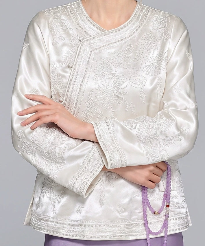 Top orientale in seta Sage Harmony