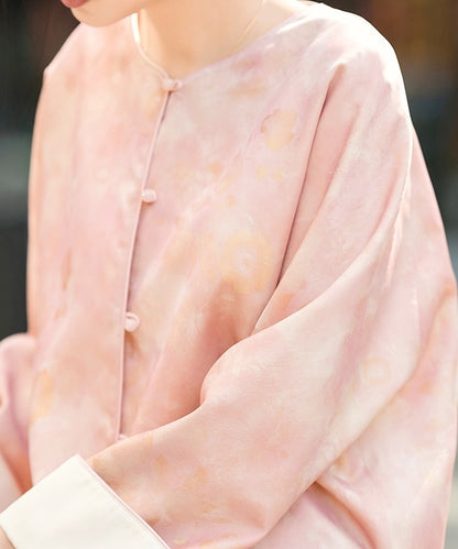 Blush Veil Cheongsam Top Jacket