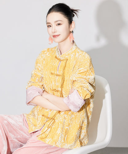 Golden Peony Cheongsam Jacket
