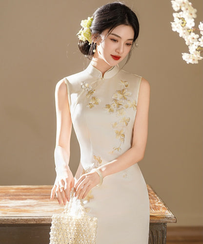 Golden Magnolia Cheongsam