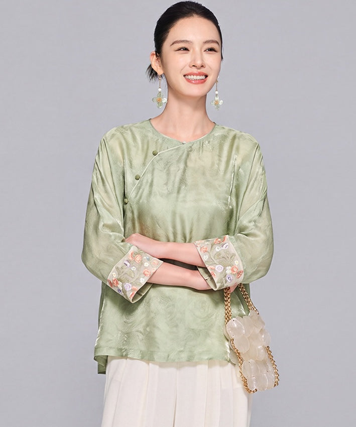 Racie Besticktes Cheongsam Oberteil