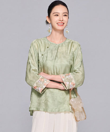 Racie Besticktes Cheongsam Oberteil