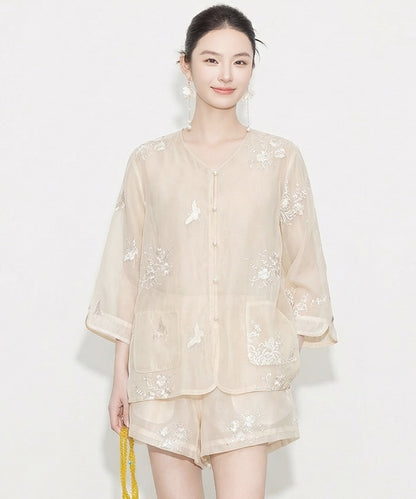 Ensemble cheongsam Serena Pearl