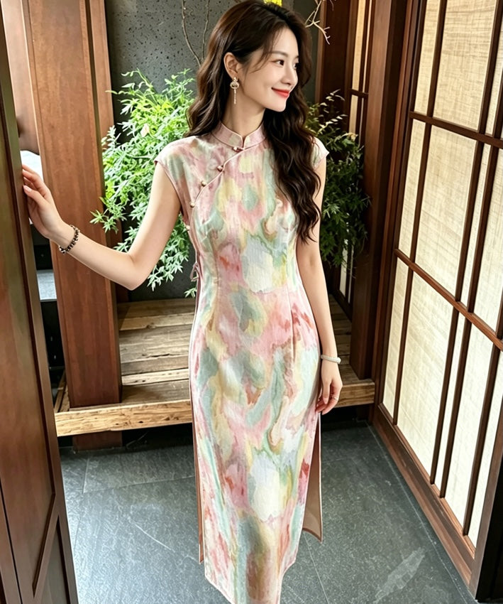 Mariposa Watercolor Cheongsam
