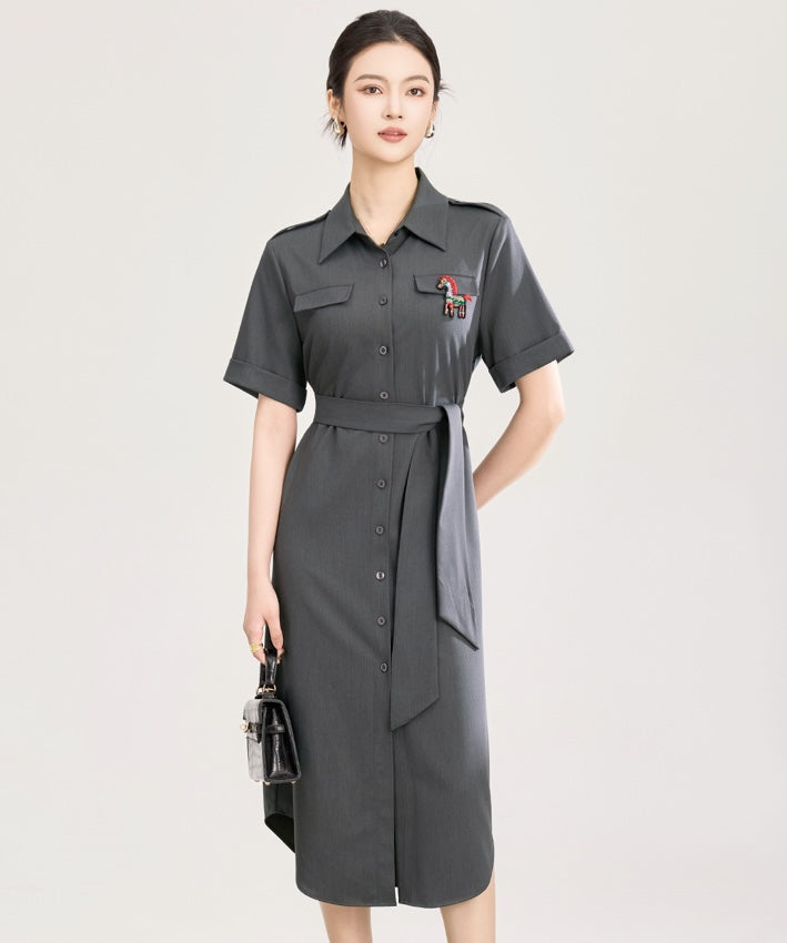 Ember Horse Shirt Dress