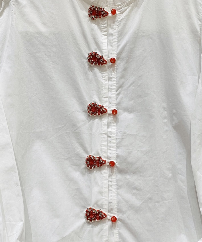 Ivory Blossom Knot Blouse