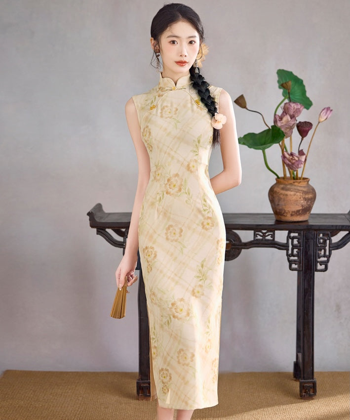 Apricot Haze Cheongsam