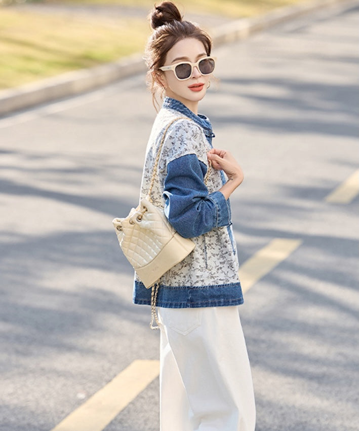 Indigo Garden Cheongsam Jacket