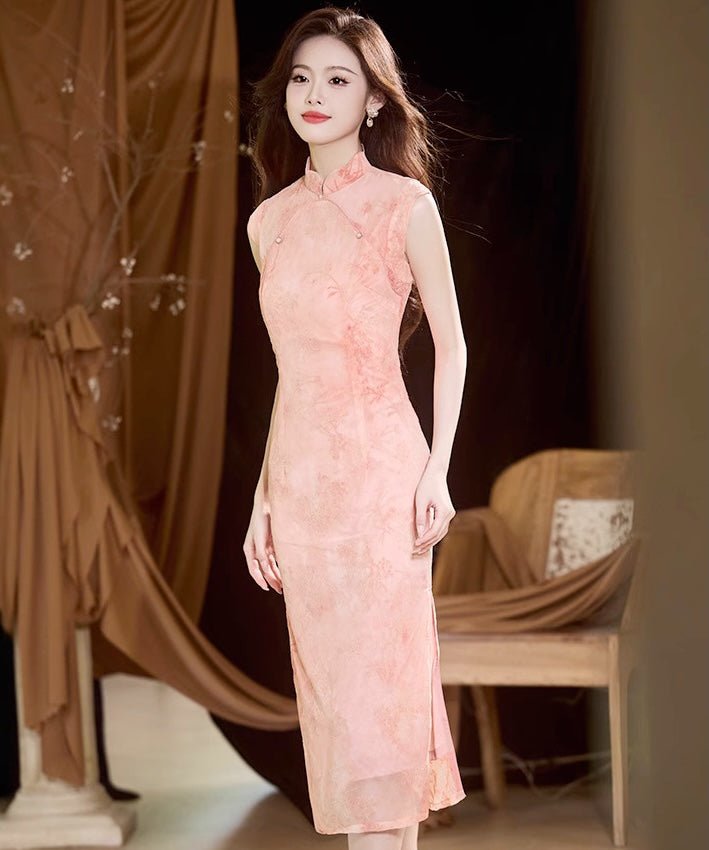 Ruffle Fairy Pink Cheongsam