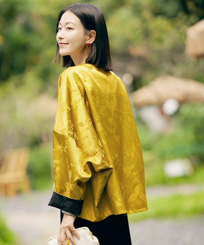 Imperial Bloom Jacquard Mandarin Jacket