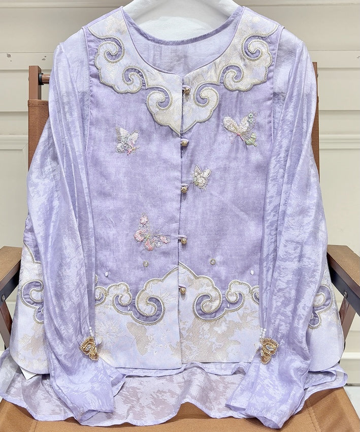 Lavender Fairy Cheongsam Blouse